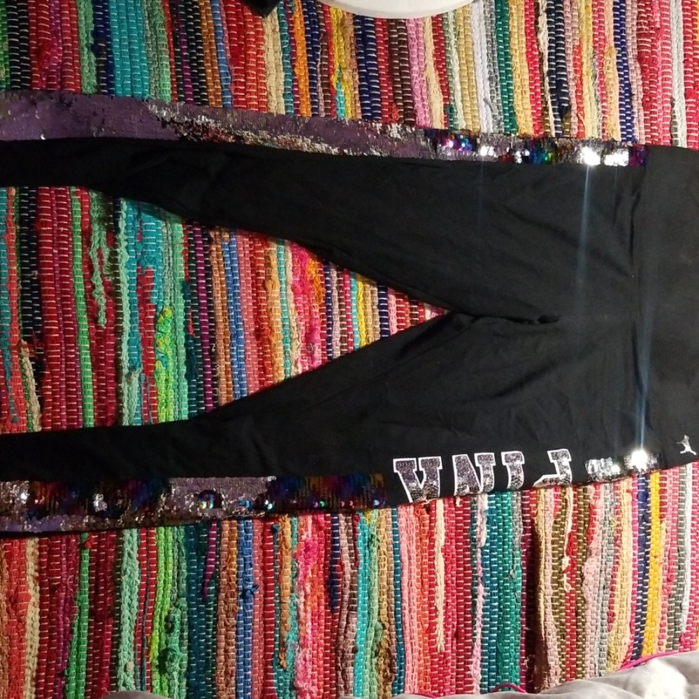 Pink sequin leggings